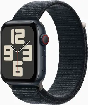 Apple Watch SE 2022 (GPS + Cellular) 44mm Mitternacht z Sport Loop Mitternacht