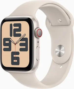 Apple Watch SE 2022 (GPS + Cellular) 44mm Polarstern z paskiem sportowym M/L Polarstern