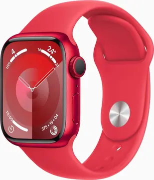 Apple Watch Series 9 (GPS) 41mm aluminiowy (PRODUCT)RED z paskiem sportowym S/M (PRODUCT)RED