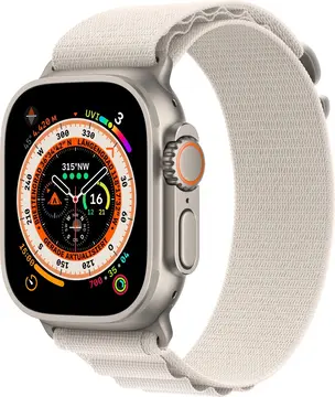 Apple Watch Ultra z Alpine Loop Small Polarstern