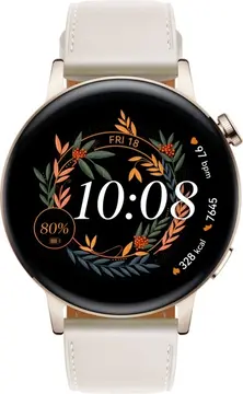 Huawei Watch GT 3 Elegant 42mm Light złoto White Leather