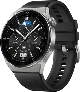 Huawei Watch GT 3 Pro Titanium 46mm Black fluoroelastomer