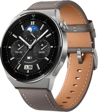 Huawei Watch GT 3 Pro Titanium 46mm Gray Leather