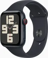 Apple Watch SE 2022 (GPS + Cellular) 44mm Mitternacht z paskiem sportowym S/M Mitternacht
