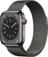 Apple Watch Series 8 (GPS + Cellular) 41mm stal szlachetna grafit z bransoletą Milanaise grafit