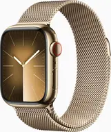 Apple Watch Series 9 (GPS + Cellular) 41mm stal szlachetna złoty z bransoletą Milanaise złoty