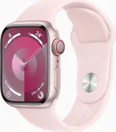 Apple Watch Series 9 (GPS + Cellular) 41mm aluminiowy rosé z paskiem sportowym S/M jasny róż