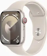 Apple Watch Series 9 (GPS + Cellular) 45mm aluminiowy Polarstern z paskiem sportowym S/M Polarstern
