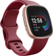 Fitbit Versa 4 tracker aktywności malinowy czerwony/aluminium kupferrosé