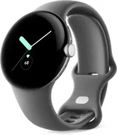 Google pikseli Watch (Wi-Fi) Polished Silver z paskiem sportowym Charcoal