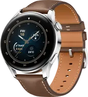 Huawei Watch 3 Classic srebrny z pasek ze skóry brązowy