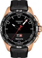 Tissot T-Touch Connect solar czarny/złoty z pasek kauczukowy czarny