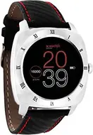 Xlyne Nara XW Pro srebrny z pasek ze skóry czerwony/czarny