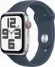 Apple Watch SE 2022 (GPS + Cellular) 44mm srebrny z paskiem sportowym M/L sturmblau