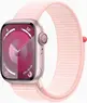 Apple Watch Series 9 (GPS + Cellular) 41mm aluminiowy srebrny z Sport Loop jasny róż