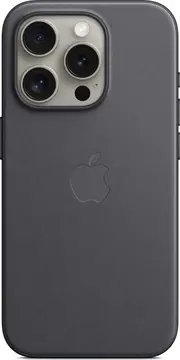 Apple Feingewebe etui z MagSafe do iPhone 15 Pro czarny