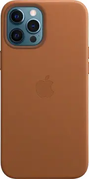 Apple Skórzane etui z MagSafe do iPhone'a 12 Pro Max naturalny brąz