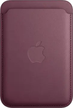 Apple iPhone Feingewebe Wallet z MagSafe Mulberry
