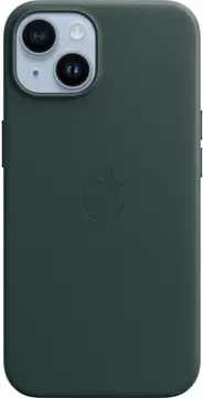Apple skórzane etui z MagSafe do iPhone 14 leśny zielony