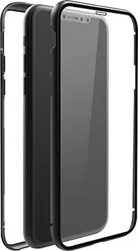 Black Rock 360° Glass etui do Apple iPhone XR przeźroczysty/czarny