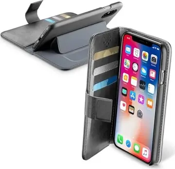 Cellularline Book Agenda do Apple iPhone XS/X czarny