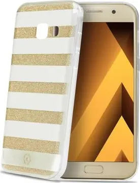 Celly Stripes do Samsung Galaxy A5 (2017) złoty