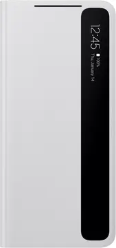 Samsung Clear View Cover do Galaxy S21 Ultra szary