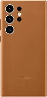 Samsung Leather etui do Galaxy S23 Ultra Camel