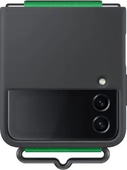 Samsung Silicone Cover with smycz do Galaxy Z Flip 4 czarny