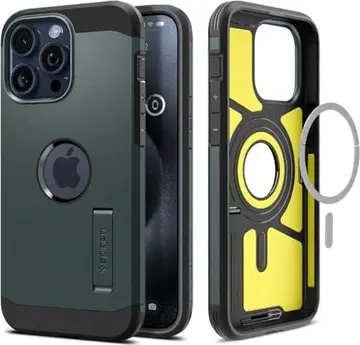 Spigen Tough Armor MagFit do Apple iPhone 15 Pro Max Abyss Green