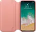Apple skóra Folio etui do iPhone X delikatny róż