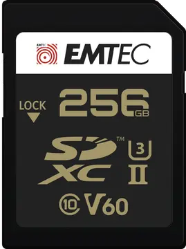 Emtec SpeedIN PRO+ R300/W160 SDXC 256GB, UHS-II U3, Class 10