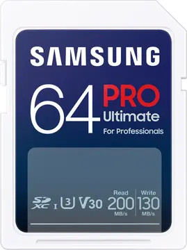 Samsung PRO Ultimate R200/W130 SDXC 64GB, UHS-I U3, Class 10