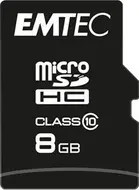 Emtec Classic R20/W12 microSDHC 8GB Kit, Class 10