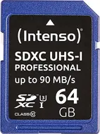Intenso Professional R90 SDXC 64GB, UHS-I U3, Class 10
