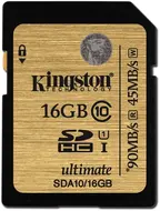 Kingston Ultimate R90/W45 SDHC 16GB, UHS-I, Class 10
