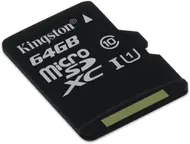 Kingston microSDXC 64GB, UHS-I, Class 10