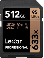 Lexar Professional 633x R95/W45 SDXC 512GB, UHS-I U3, Class 10