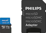 Philips Ultra Pro R100/W45 microSDXC 128GB Kit, UHS-I U3, A1, Class 10