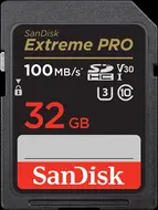 SanDisk Extreme PRO R100/W90 SDHC 32GB, UHS-I U3, Class 10