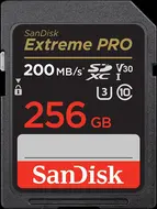 SanDisk Extreme PRO R200/W140 SDXC 256GB, UHS-I U3, Class 10