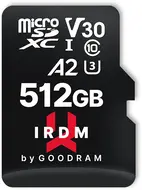 goodram M2AA IRDM MICROCARD R170/W120 microSDXC 512GB Kit, UHS-I U3, A2, Class 10