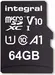 Integral High Speed R100 microSDXC 64GB Kit, UHS-I U1, A1, Class 10