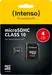 Intenso R20/W12 microSDHC 4GB Kit, Class 10
