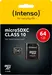 Intenso R20/W12 microSDXC 64GB Kit, Class 10