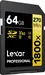 Lexar Professional 1800x Gold Series R270/W180 SDXC 64GB, UHS-II U3, Class 10