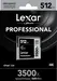 Lexar Professional 3500x R525/W445 CFast 2.0 CompactFlash Card 512GB