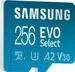 Samsung EVO Select R130 microSDXC 256GB Kit, UHS-I U3, A2, Class 10