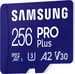 Samsung PRO Plus R180/W130 microSDXC 256GB Kit, UHS-I U3, A2, Class 10