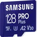 Samsung PRO Plus R180/W130 microSDXC 128GB Kit, UHS-I U3, A2, Class 10